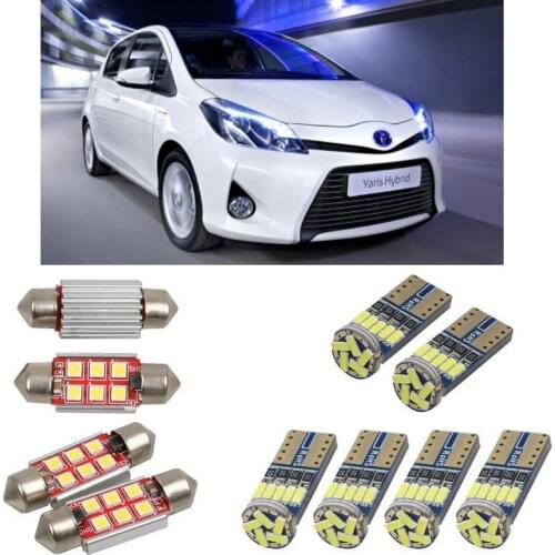 Super bright Interior led Car lights For Toyota yaris vitz p9 p13 hatchback car accessories boot light License Plate Light