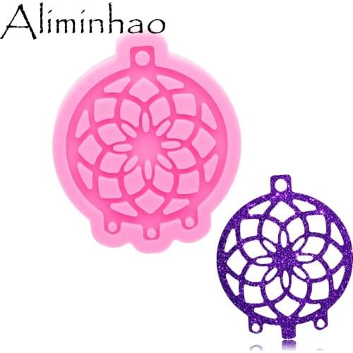 DY0822 Super Glossy Resin Dreamcatcher Mold, Silicone Mould for Craft Keychain, Epoxy Resin mold Jewellery Making