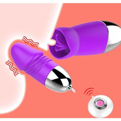 Oral Clitoris Tongue Vibrator Adult Toys For Couples Nipple Sucker Remote Control Vibrator Sex Toy for Women Clitoris Stimulator
