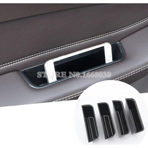 Inner Side Door Storage Box Holder 4pcs For Benz GLE W166 /Coupe C292 2015-2019 Car accesories interior Car decoration