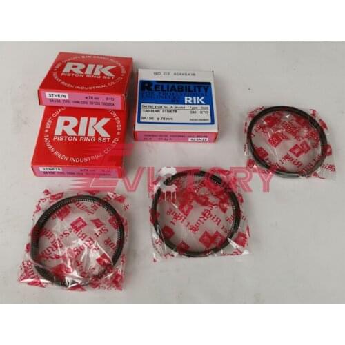 Yanmar 3TN82L 3TN82E 3TN82 crankshaft connecting rod bearing + piston ring set