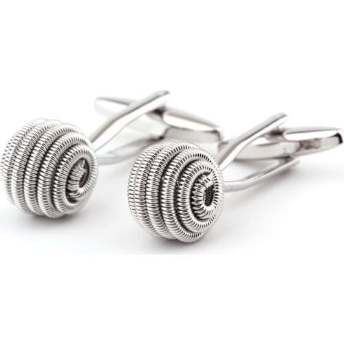 Circular twist patterned cufflinks French shirts cufflinks sleeve nail factory direct sale free shipping