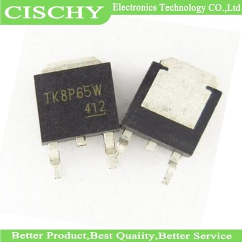 10PCS TK8P65W 8A650V TO-252