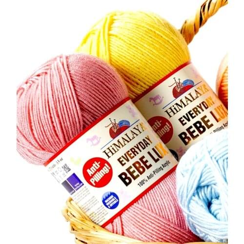 %100 Antipilling Everyday Bebe Lux Acryl Wolle Stricken Häkeln Himalaya Everyday 100 gr