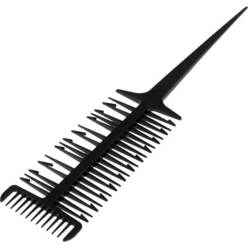 3 Way Professional Hair Combs for Women Styling Hair Combs Plastic Weaving Combs for Highlighting