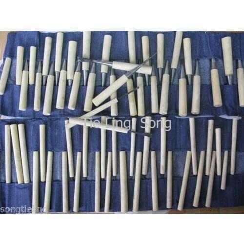 62pcs ASSORTED LOT WOOD CARVING TOOLS, Wood Chisel #6275