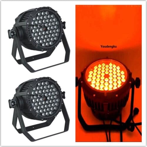 8pcs led par 54x3 rgb 3in1 color change stage lights waterproof led par light stage led par