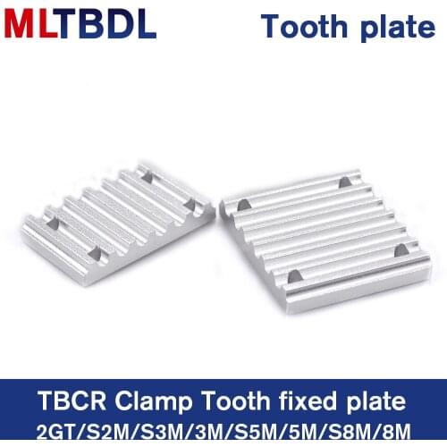 Aluminum Arc Clamp Tooth plate HTD 2GT/S2M/3M//S3M/5M/8M for open synchronous belt Fixed clip timing Belt connection Teeth plate