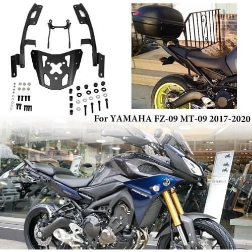 Aluminum Motorcycle Rear Luggage Rack Cargo Rail Carrier Support For Yamaha FZ-09 MT-09 FZ09 MT09 2017 2018 2019 2020 MT 09 Part