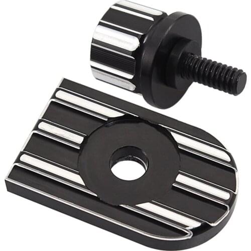 Plane Cut Aluminum Rear Fender Seat Bolt Screw Tab Cover Mount Hardware For Harley 96-20 Sportster Dyna Touring Softail CVO