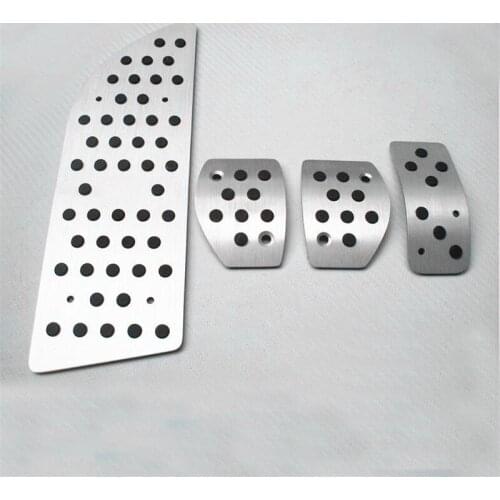 Car Accessories For PEUGEOT 301 Accelerator/Gas/Brake/Antiskid Aluminium Alloy Pedals Pad, Footrest MT pedals Plate 4PCS/SET
