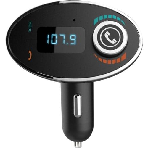 Car LCD Wireless Bluetooth FM Transmitter Multifunction TF MP3 Music Player Hands-free Call Car Charger Adapter Audio Receiver