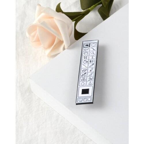 Digital Creation Trusty Pin Photoshop toolbar Enamel Brooches Badges denim Gifts for friend Computer worker Lapel Jewelry