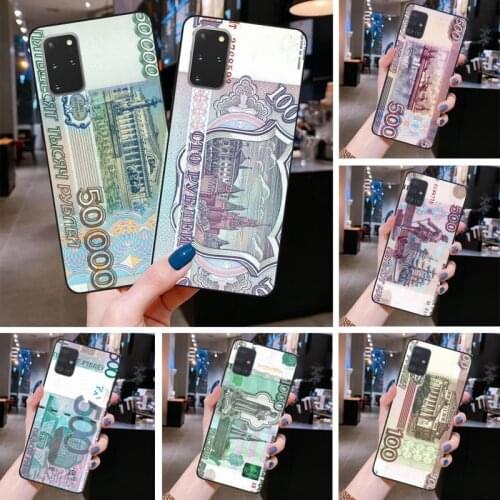 Russian Ruble Currency Money Phone Case for Samsung S20 plus Ultra S6 S7 edge S8 S9 plus S10 5G lite 2020