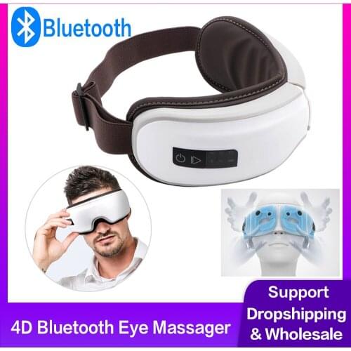 Electric Vibration Eye Massager Relieve Eye Fatigue 4D Smart Hot compress Air Pressure Massage Tool Eyes Care massager