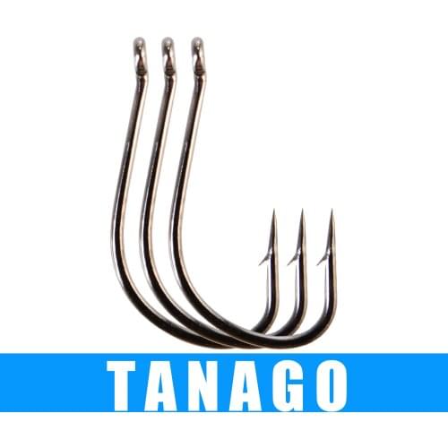 FISH KING 3packs TANAGO Fishing Hook With Ring Size 1-12# High Carbon Steel Fishing Hooks Jig Barbed Carp Anzol Hook