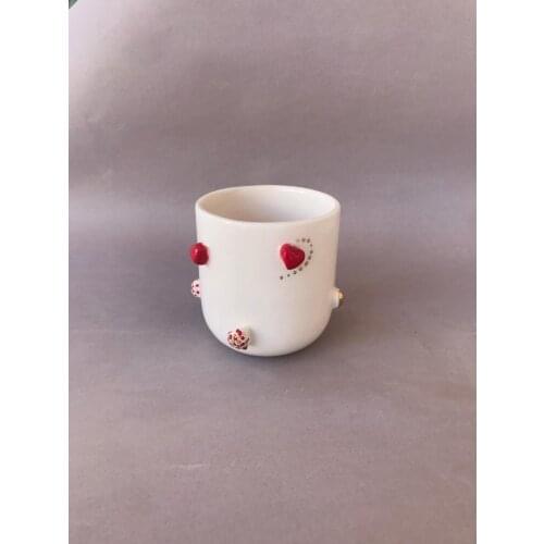 Handmade and Hand Painted High Quality Ceramic Coffee Cup Office Cup Art