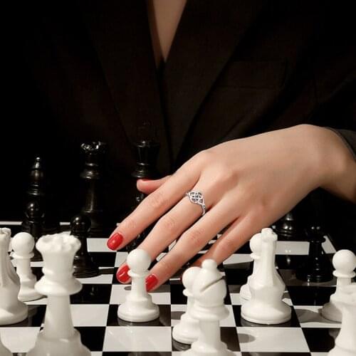 Stainless Steel Celtic Knot Ring for Women Claddagh Brands Irish Gift for Wedding Engagement