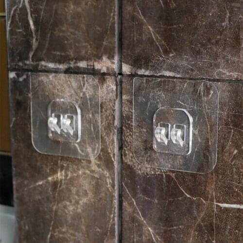 1 Pcs Home Plastic Hooks Waterproof Sticky Hooks for Kitchen Bathroom Shelf Sticker Sticking Wall Strong Adhesive Hook Hangers