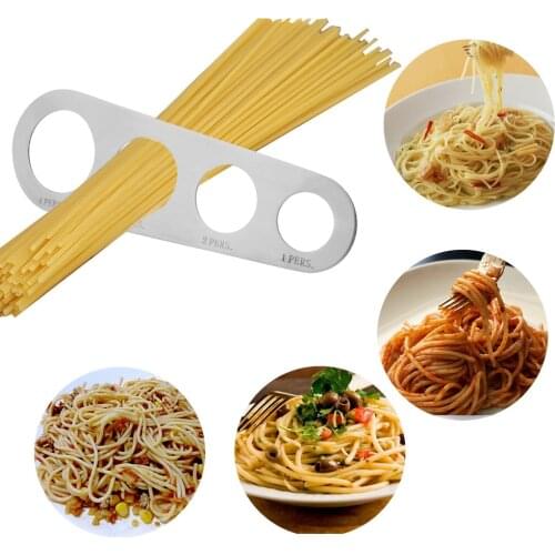 Kitchen Accessories 1Pcs 4 Holes Spaghetti Measurer Pasta Noodle Measure Stainless Steel