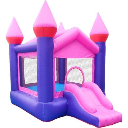 Small Inflatable Jumping Jumper Child Bouncy Castle Climbing Trampoline with Slide and Bounce House for Kids Indoor Theme Park