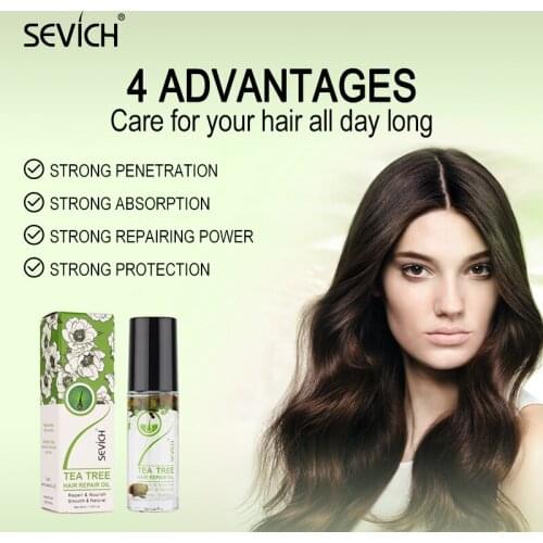 SEVICH 30ml Tea Tree Hair Repair Oil Hair Care Essential Oil Easy To Carry Nourishing Smooth Moisturize Hair Serum For All Hairs