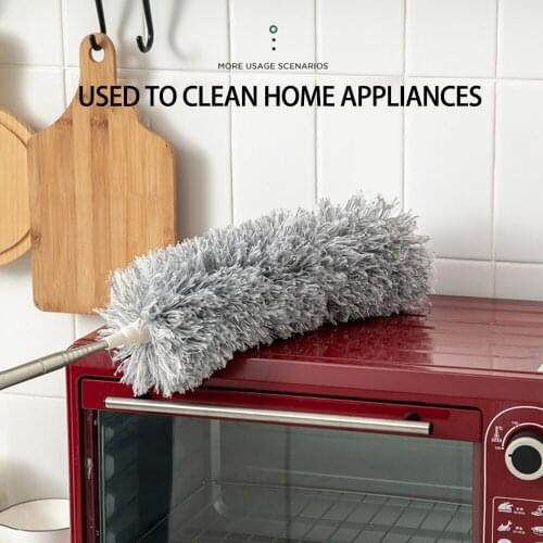 Washable Feather Duster Duster For Cleaning With Telescoping Extension Pole 250cm Long Handle Washable Telescopic Practical