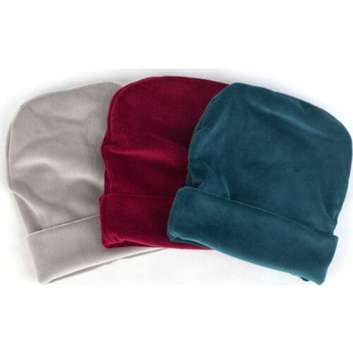 Candy Color Baby Boys Girls Soft Toddler Infant Toddlers Soft Solid Caps Thick Warm Velvet Beanies Winter Outdoor Hats