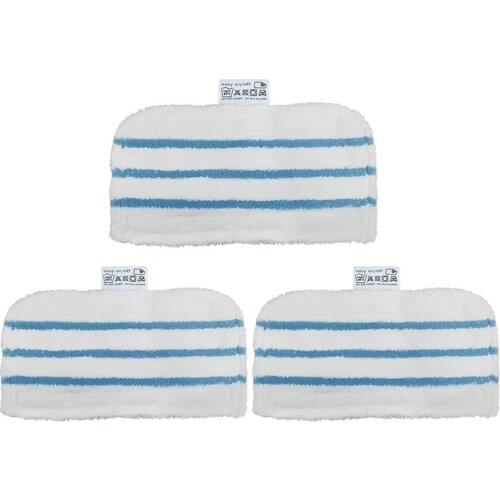 3 Pack Washable Pads Replacement for Black Steam Mop Compatible 1600 Series, HSMC1300FX HSMC1321 HSMC1361SGP