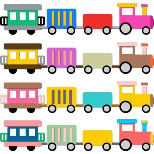 New Train Wooden die Scrapbooking C-129 Cutting Dies Compatible with most die cutting machines