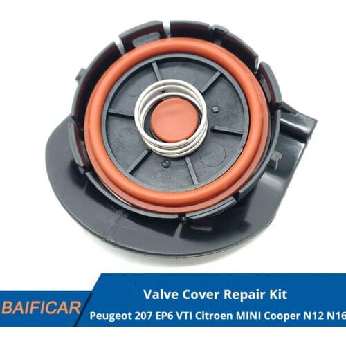 Baificar Brand New PCV Valve Cover Repair Kit Valve Cap With Membrane For Citroen MINI Cooper N12 N16 Peugeot 207 EP6 VTI