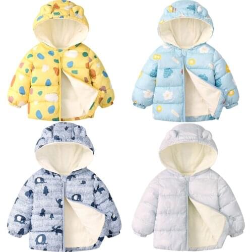 2021 Autumn Winter Down Coats Hooded Jackets For Girls Thick Warm Clothes Childrens Down Jacket Boys Outerwear 1-6 Years