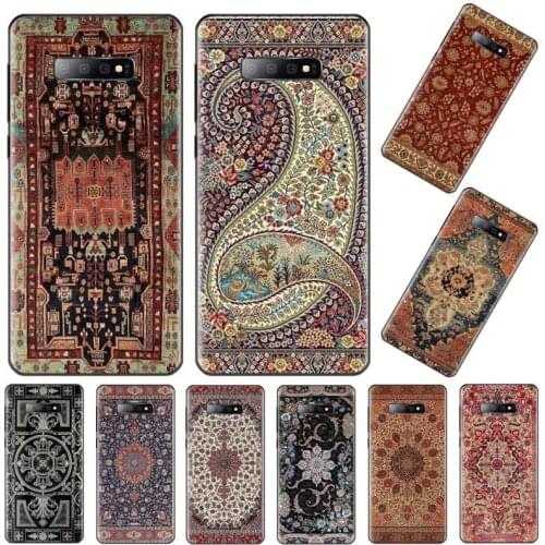 Persian Floral carpet aesthetics pattern Phone Case For Samsung Galaxy S5 S6 S7 S8 S9 S10 S10e S20 edge plus lite