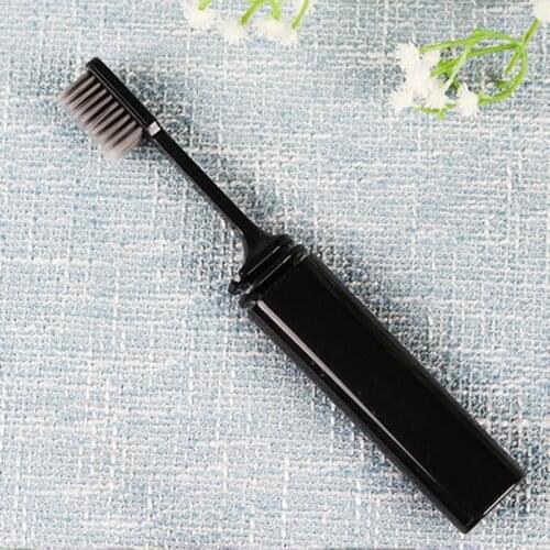 Portable Compact Bamboo Charcoal Folding Fold Travel Camping Hiking Outdoor Easy Foldable Teethbrush