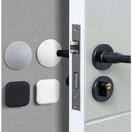 1pc Rubber Home Door Doorknob Back Wall Protector Savior Crash Pad Door Strong Gel Guard Self Adhesive Door Stopper doorknobs
