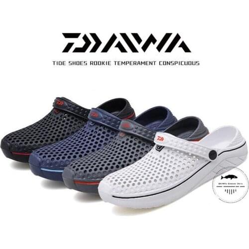 DAIWA Summer Mens and Womens Clogs Fishing shoes Quick Dry Casual Home Slippers Couple Garden Shoes Bathroom Slippers