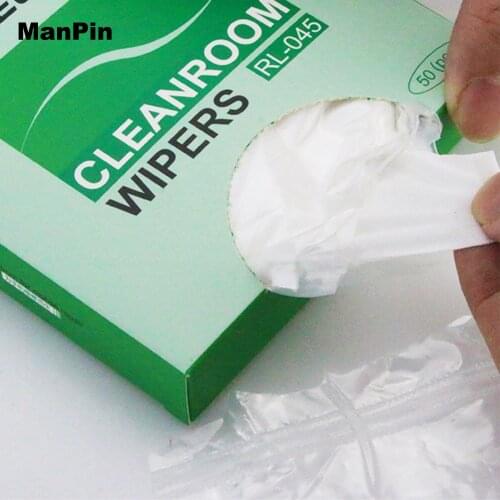 50pcs/Box Cleaning Cloth Dust Removing Cleanroom Wipers Electronics Mobile Phone Computer LCD Screen Cameras Lens Repair Tools