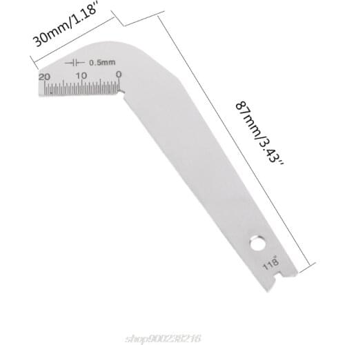 Bit Pattern Drill Template Gauge Welding Inspect Tool Weld Drill Bit Measurement M01 21 Dropshipping