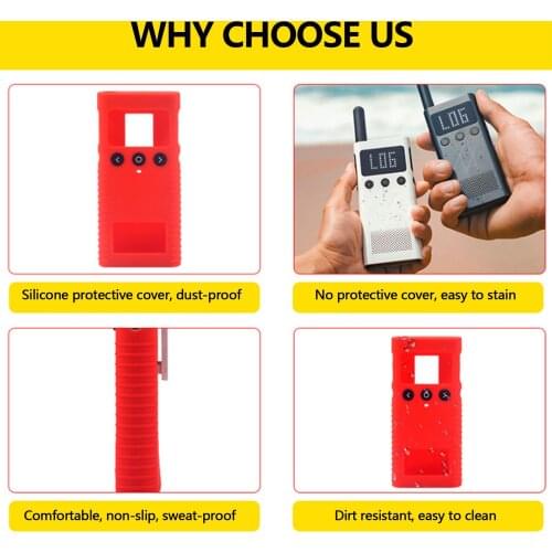Silicone Protective Case Cover Anti-drop Anti-scratch Outdoor Interphone Protect Shell Accessories for Xiaomi Walkie Talkie 1S