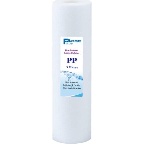 Reverse Osmosis System Pre-filters 10" L x2-1/2/" OD ,5 Micron Polypropylene Sediment Filter Cartridge