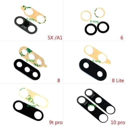 2PCS For Xiaomi Mi 5X A1 6 8 Lite 9T 10 Pro Rear Back Camera Glass Lens With Sticker Tape Adhesive