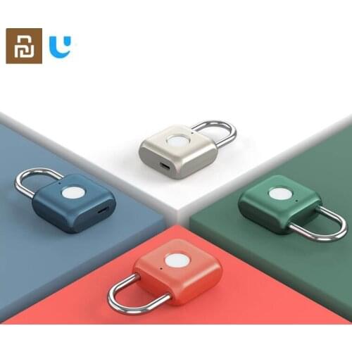 Youpin USB Rechargeable Smart Keyless Electronic Fingerprint Lock Home Anti-theft Safety Security padlock Door Luggage Case lock