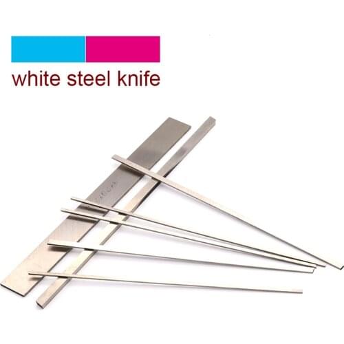 1pcs 200mm Length HSS White Seel Square Milling Woodworking Carving Knife 2 to 20mm Engraving Lathe Tool Bit Turning Tools