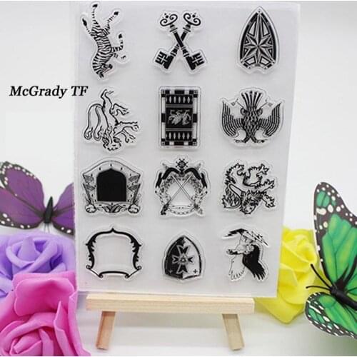 1PCS Clear Standard Stamp Scrapbook DIY Photo Cards Rubber Stamp Seal Stamp Transparent Silicone Transparent Stamp