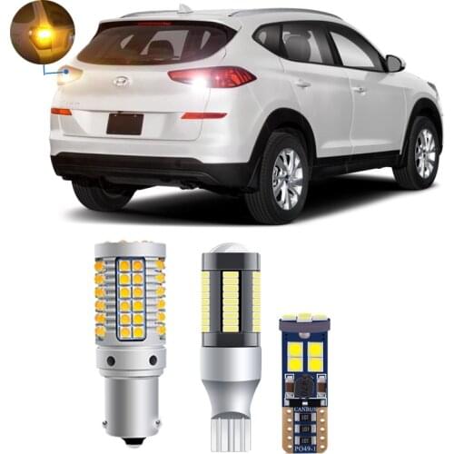 For Hyundai Tucson 2019 2020 Canbus Car Led Exterior Light Bulbs Rear Side Marker Light+ Back Up Reversing + Turn Signal lights