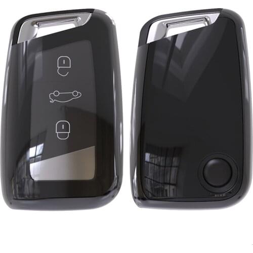 TPU Case Car Key Cover For Volkswagen VW Tiguan MK2 Magotan Passat B8 CC 2017 2018 For Skoda Superb A7 Case For Key Holder Shell