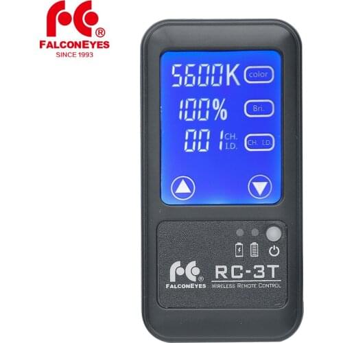 Falcon Eyes RC-3T/RC-3L Built-in Battery Remote Control With LCD Touch Screen Control for RX-24TDX/RX-29TDX /LP-2005TD/LP-2805TD