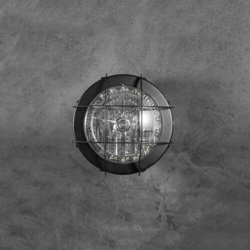 6.9 inch Motorcycle Cafe Racer Vintage Universal LED Protection Headlight High Low Beam faro moto led