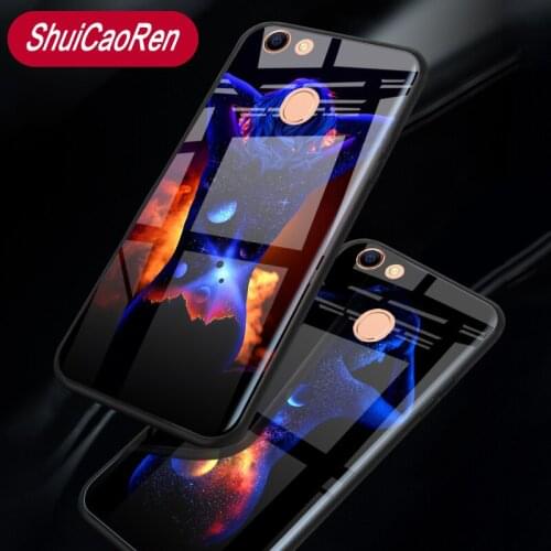 Luminous Glass Case For OPPO Reno Sexy Girl Glowing Back Cover Case For OPPO Realme 1 F1S F7 Youth