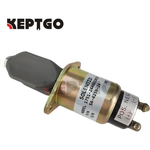 1751-24A6U1B1S5 24V Fuel Shutoff Solenoid For Kubota 3A SA-4259-24 ( 2 terminals )